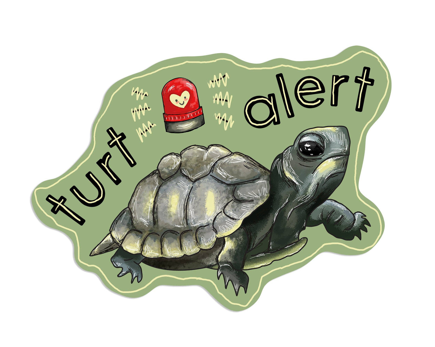 Turt Alert Sticker