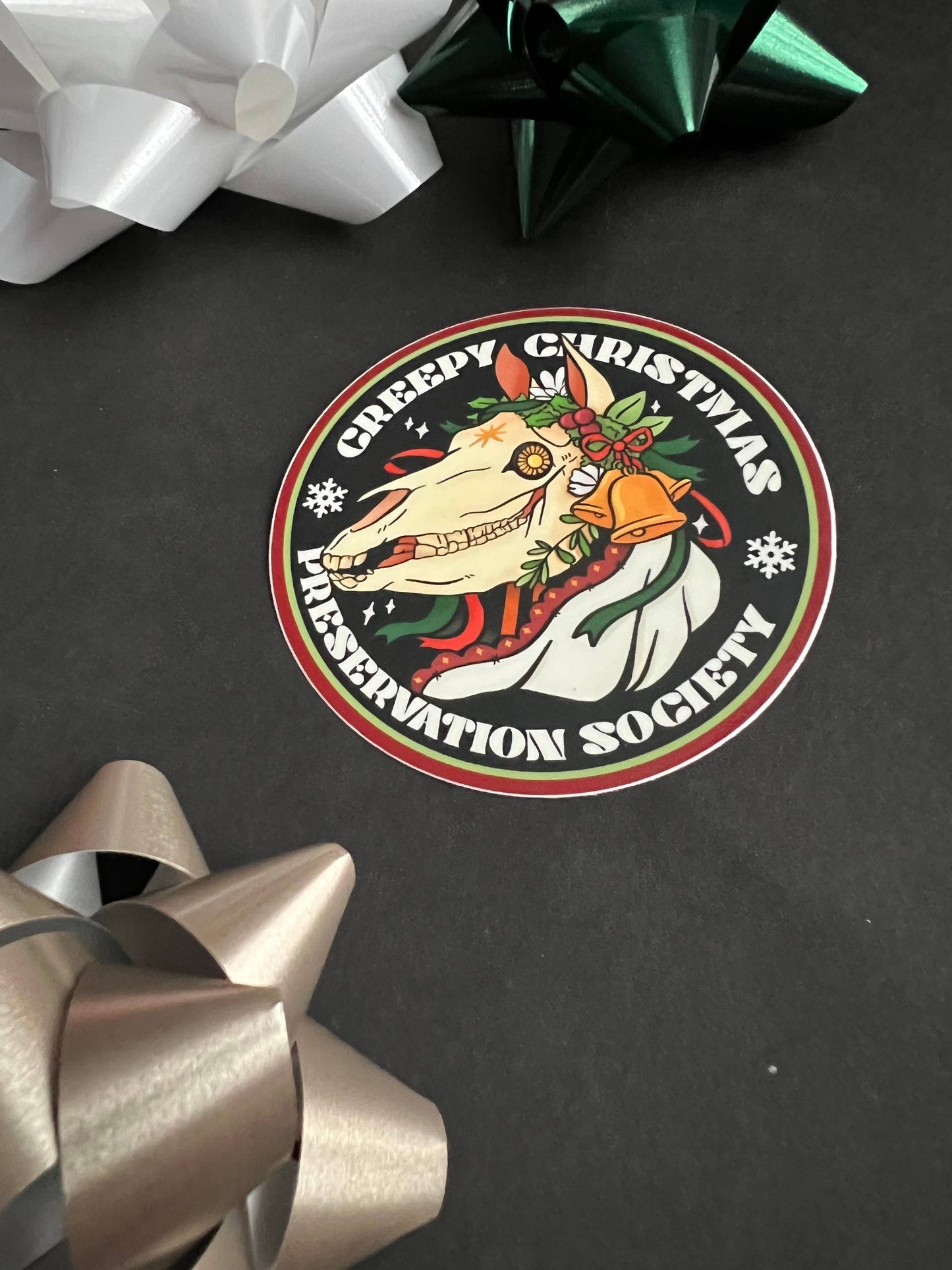 Creepy Christmas Preservation Society Sticker