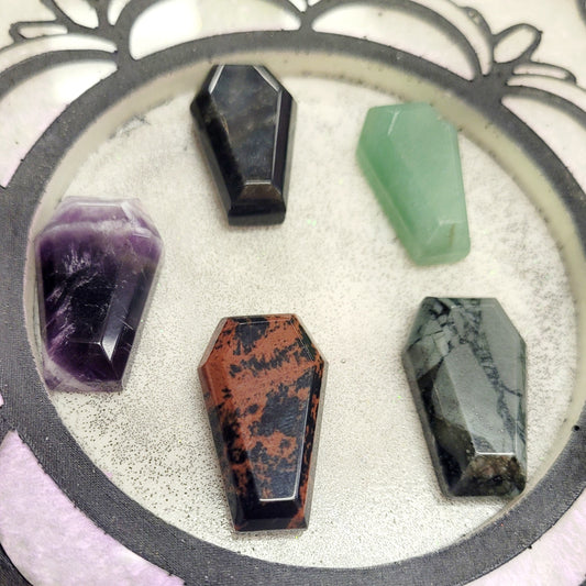 Mini Coffins - Carved Crystals