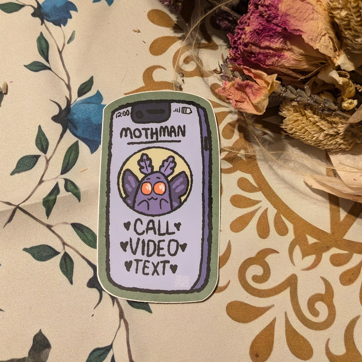 Calling Mothman Sticker
