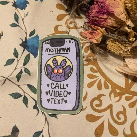 Calling Mothman Sticker