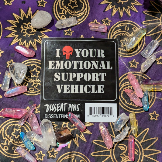 I [Heart] Your Emotional Support Vehicle Sticker