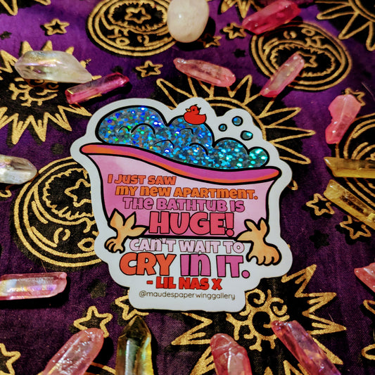 Lil Nas X Bathtub Sticker