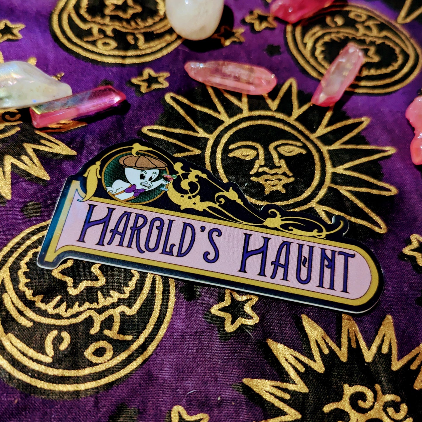 Harold's Haunt Sticker - Harold the Grumpy Ghost