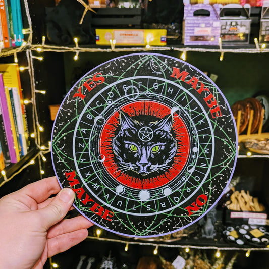 Pendulum Board with Black Cat