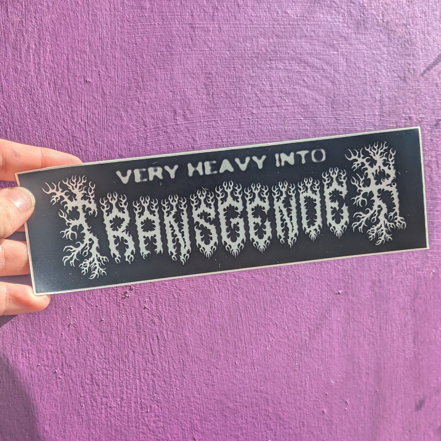 Heavy Into Transgender Bumper Sticker