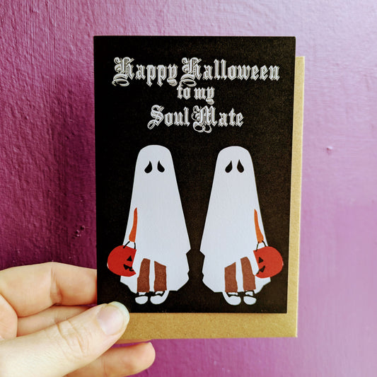 Soul Mates Halloween Card