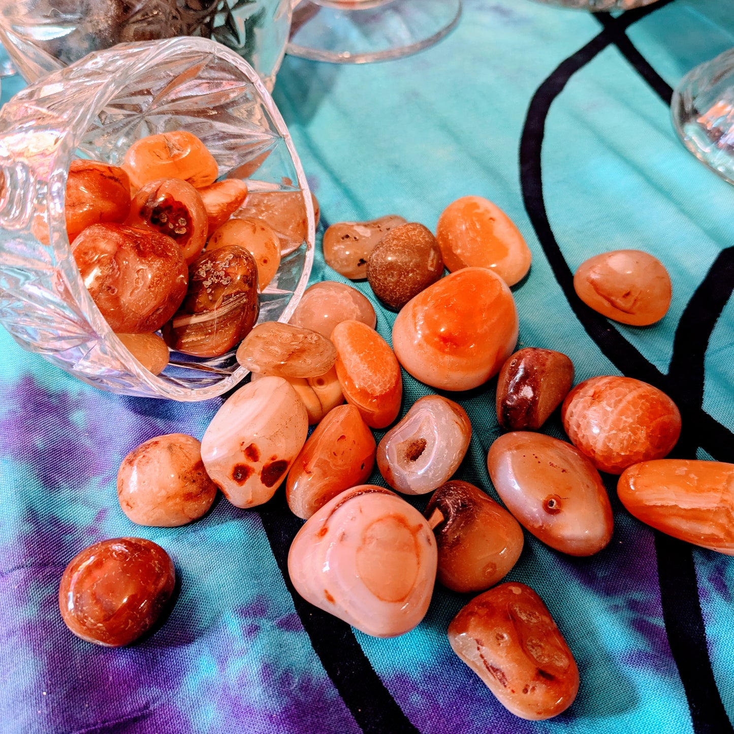 Carnelian Agate - Tumbled