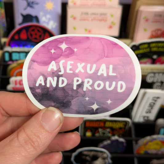 Asexual and Proud Sticker