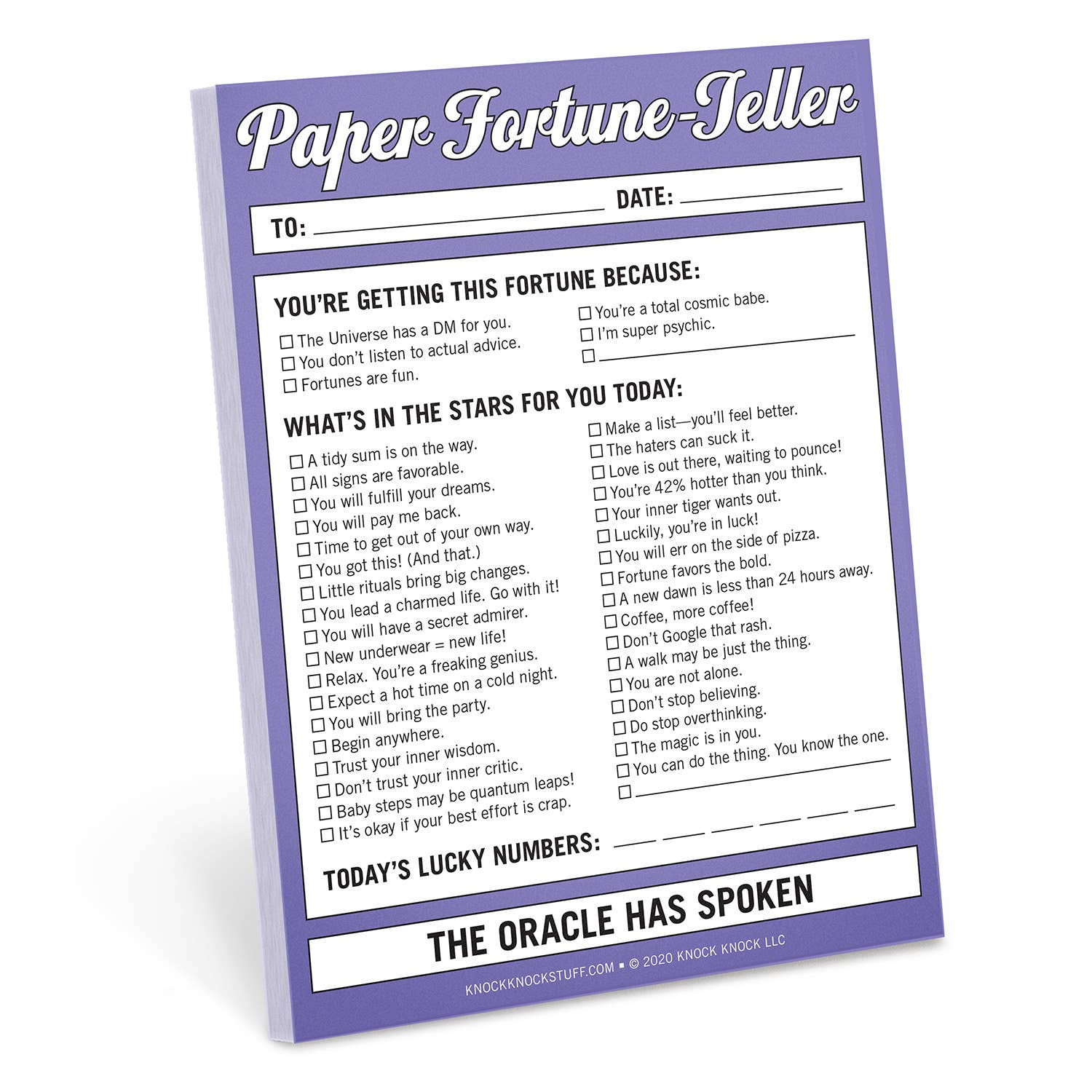 Fortune Note Paper Fortune-Teller Nifty Note – Maude's Paperwing Gallery