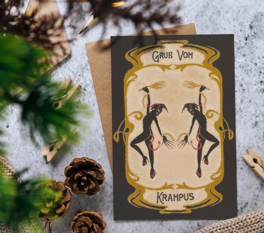 Gruss Von Krampus Card
