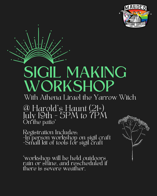Sigil Workshop with the Yarrow Witch - July 19th 2026