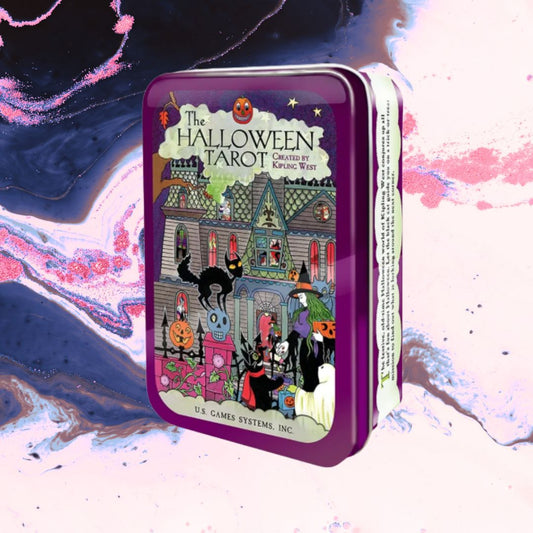 The Halloween Tarot in a Tin