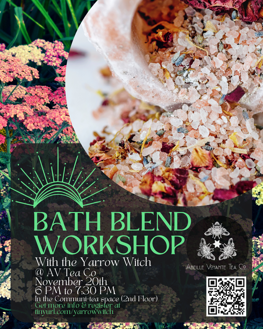 Bath Blend Workshop with the Yarrow Witch - November 20th