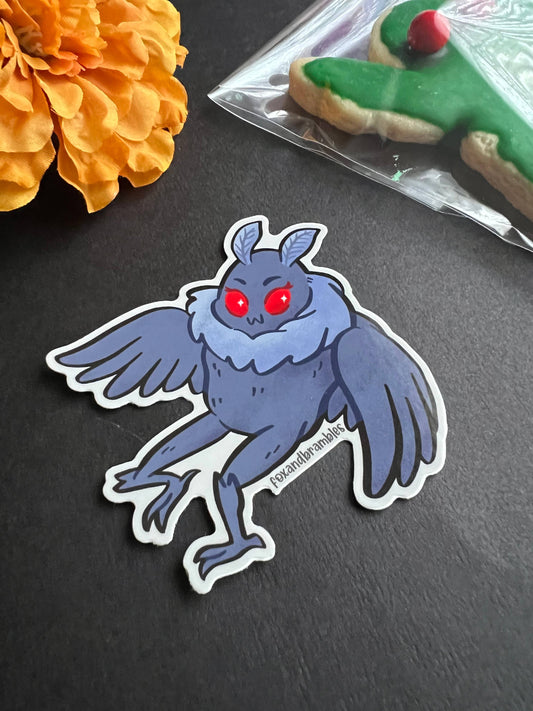 Mothman Retro Sticker