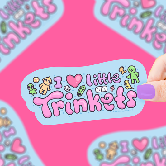 I Heart Little Trinkets Sticker