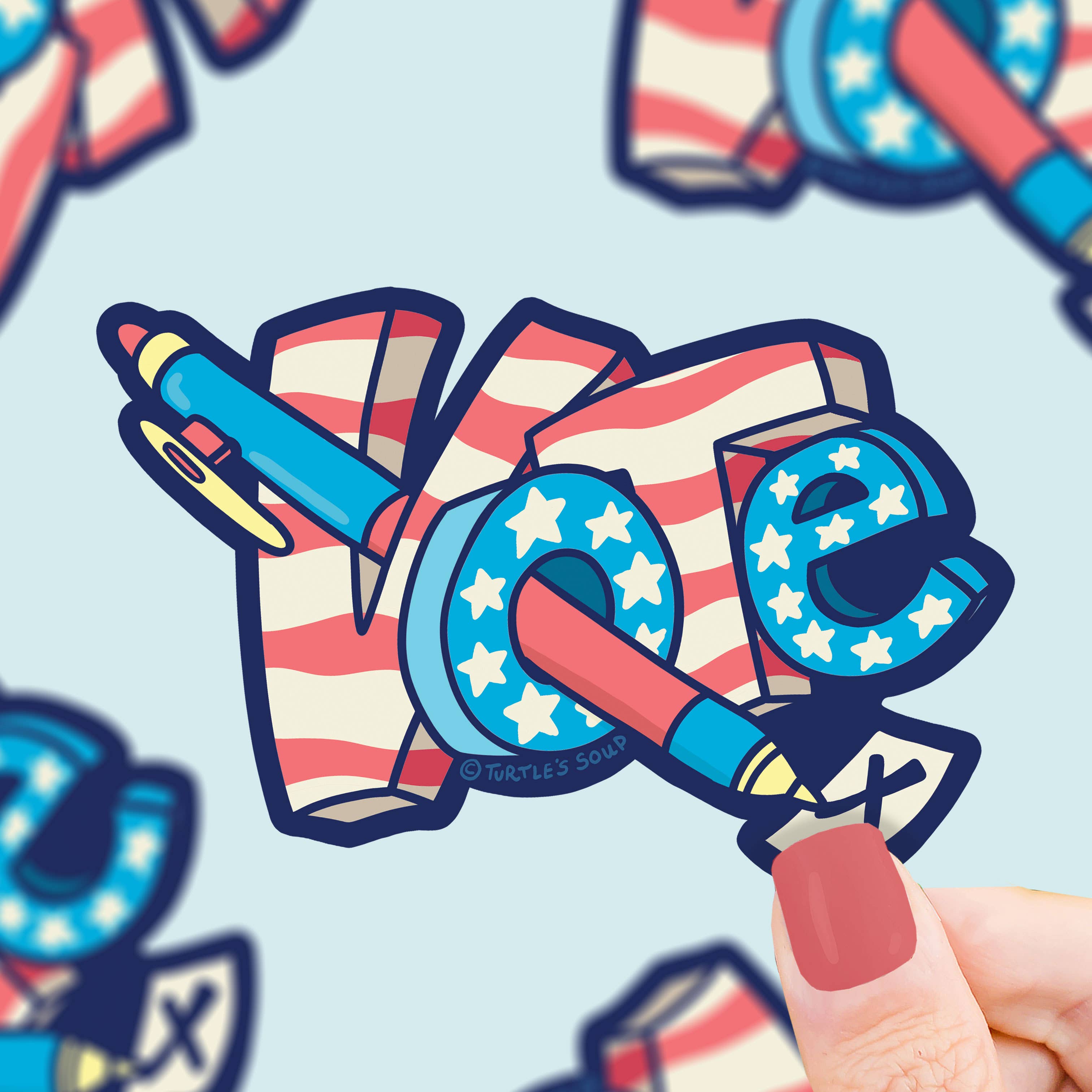 Vote Vinyl Sticker – Maude's Paperwing Gallery