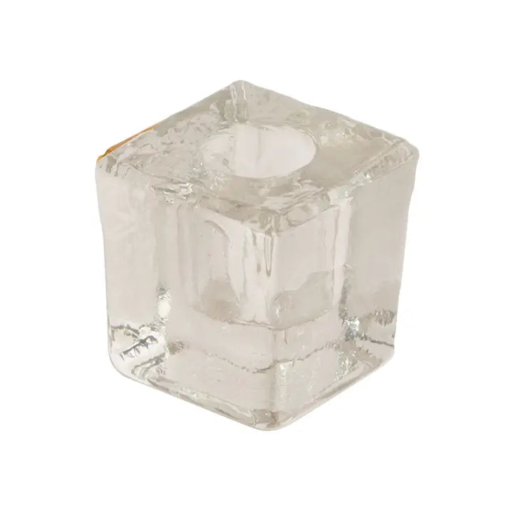 Glass Cube Spell Candle Holder