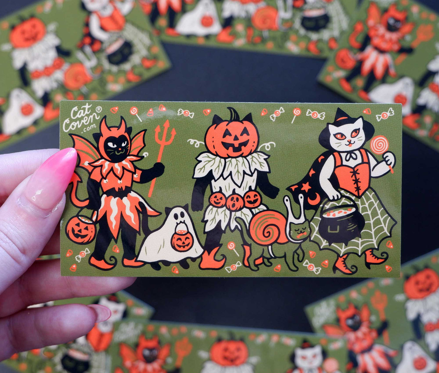 Costume Cats - Vinyl Sticker