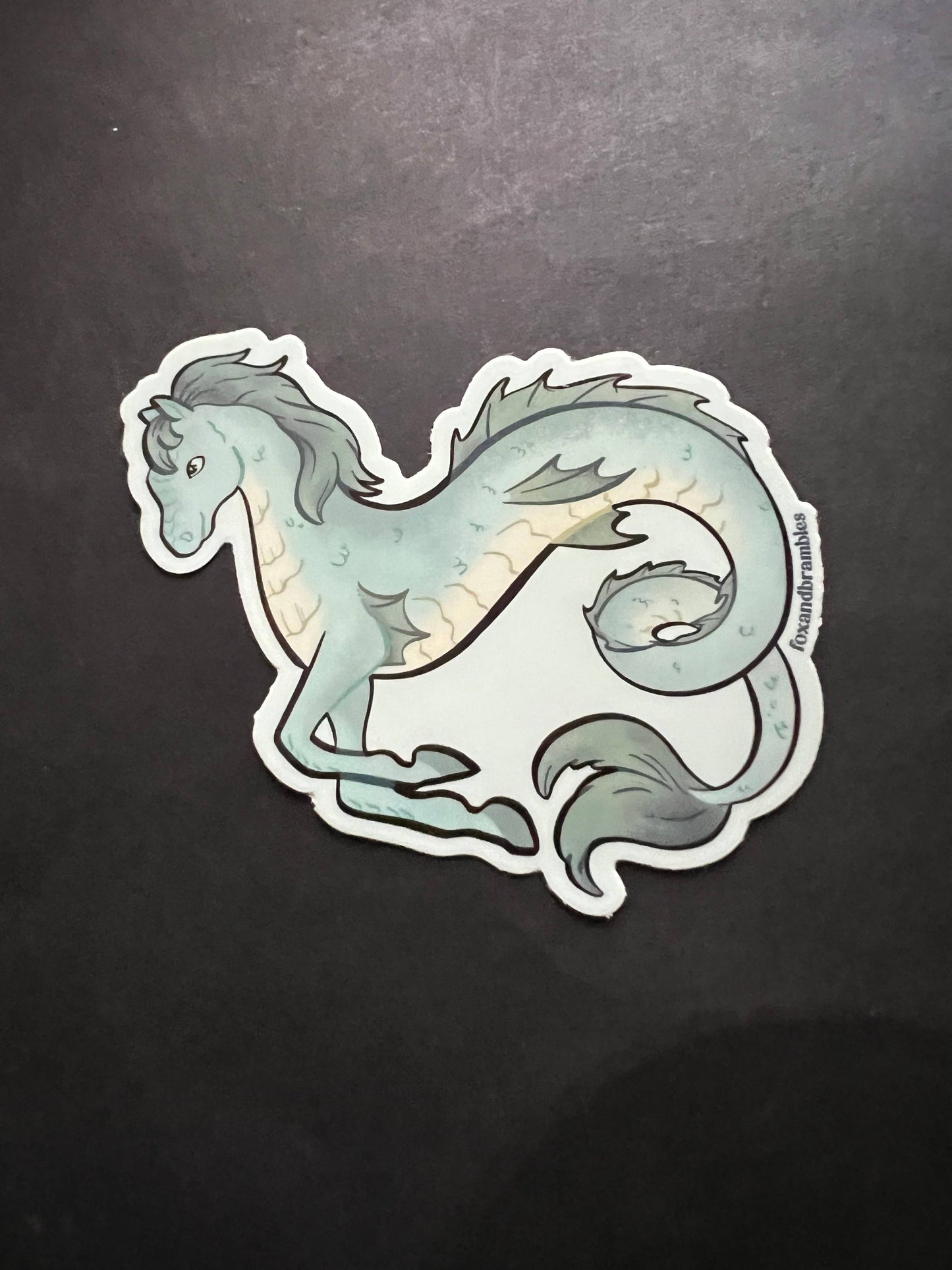 Kelpie Seahorse Cryptid Sticker