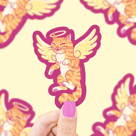 Angel Kitty Sticker