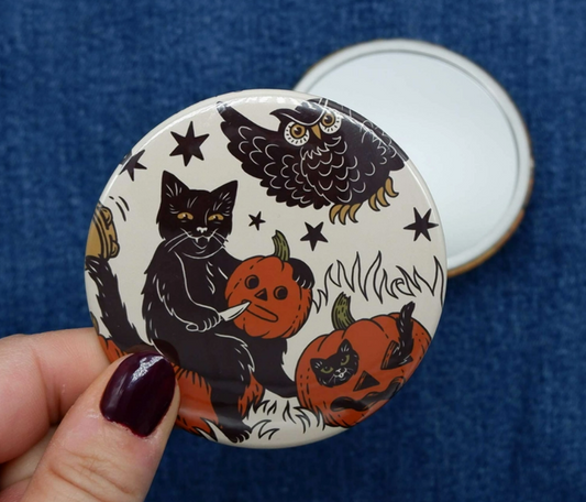 Halloween Jamboree Pocket Mirror