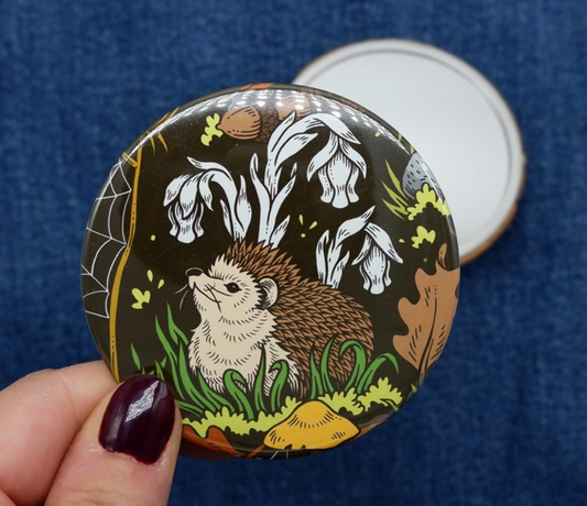 Hedgehog Pocket Mirror