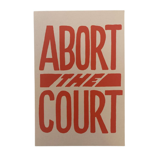 Abort the Court Postcard