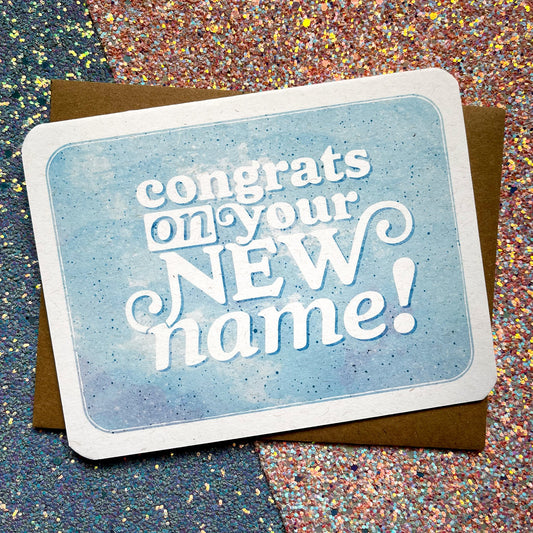 Congrats on Your New Name Card