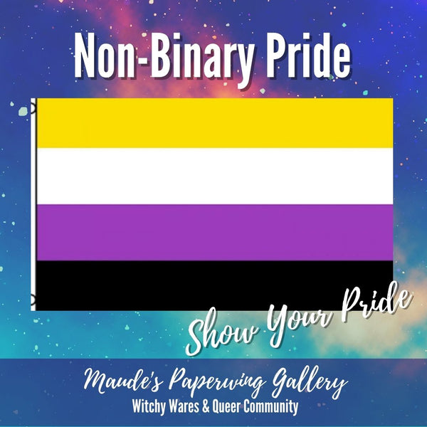 Nyanbinary Flag Non-Binary Pride Flag – Maude's Paperwing Gallery