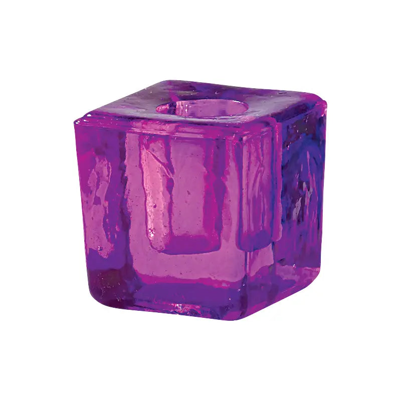 Glass Cube Spell Candle Holder