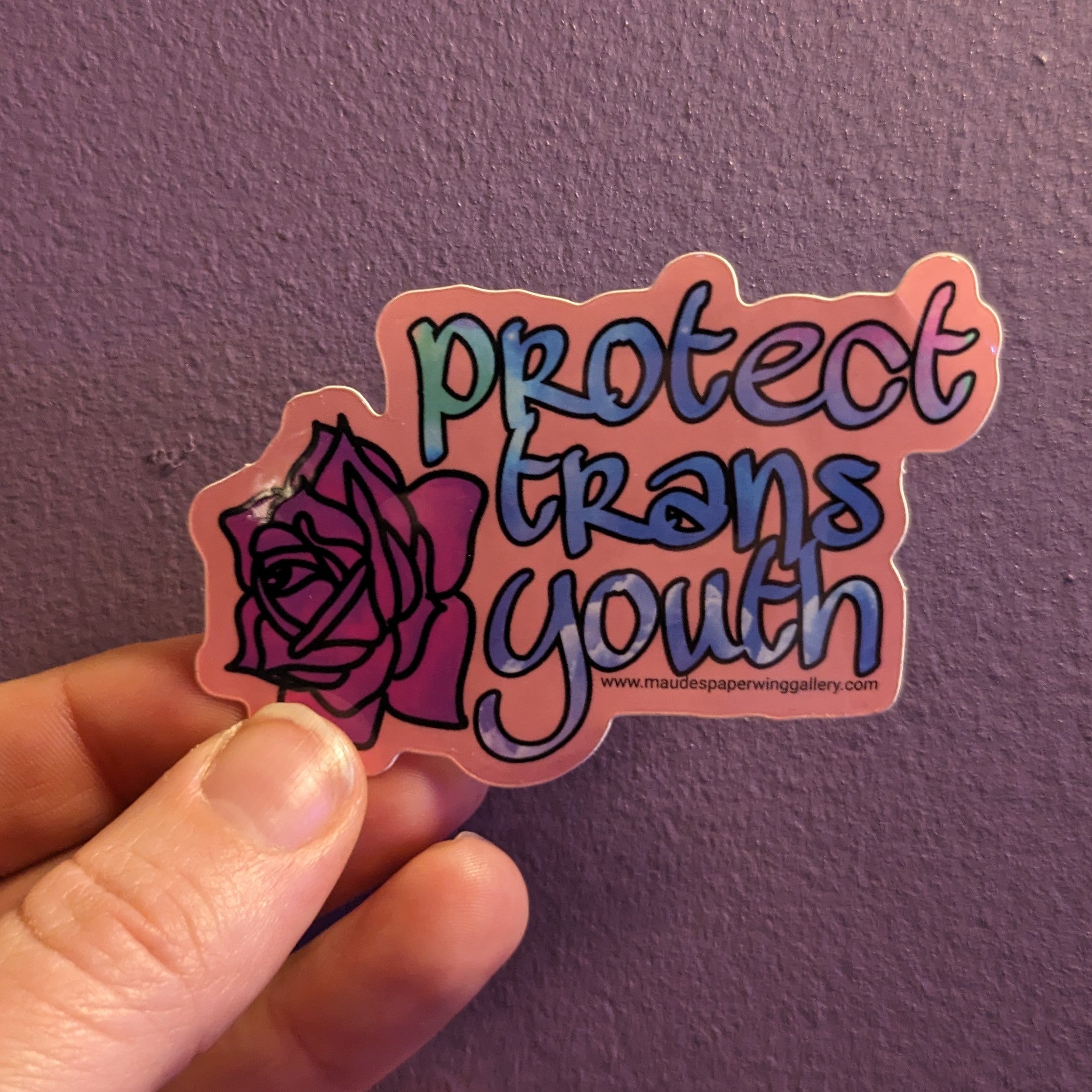 Protect Trans Youth Sticker – Maude's Paperwing Gallery