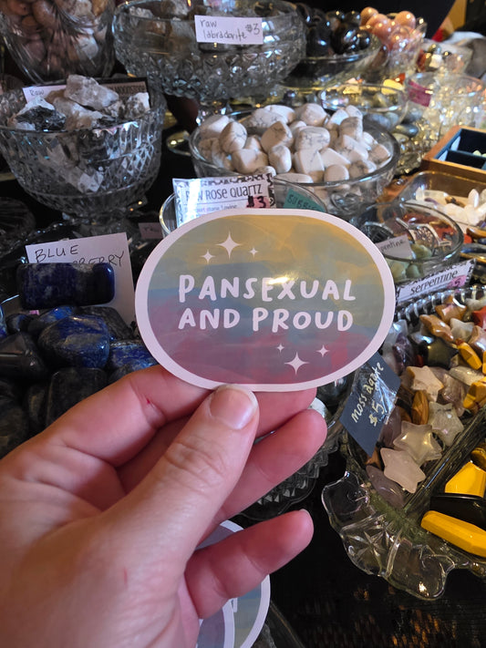 Pansexual and Proud Sticker