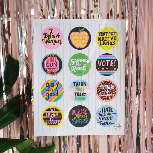Rules Risograph Art Print