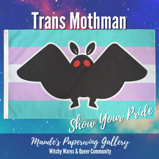 Mothman Trans Pride Flag
