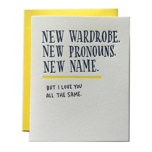 New Wardrobe Card